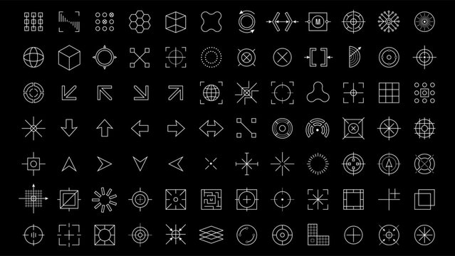 Industrial blueprint drafting and micrographics symbols