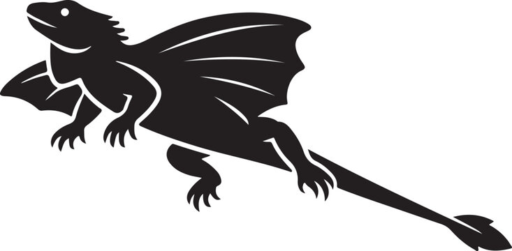 a lizard vector sillhute