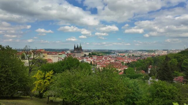 Motionlapse of Prague on spring day