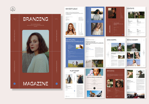Minimal Branding Magazine Template
