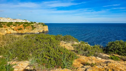 Fototapeten Mediterranes Europa Coastal landscape with turquoise sea and cliffs in Mallorca  © Marc Kunze
