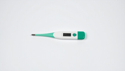 Obraz premium Digital Thermometer on White Background 1.