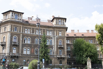Obraz premium Budapest, Hungary, typical Hungarian building in the historic center of the Hungarian capital