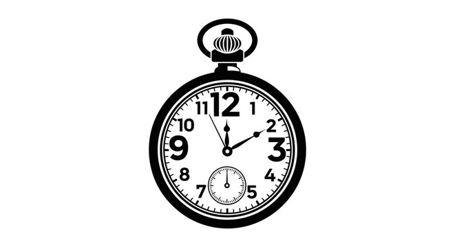 Vintage Pocket Watch Closeup.