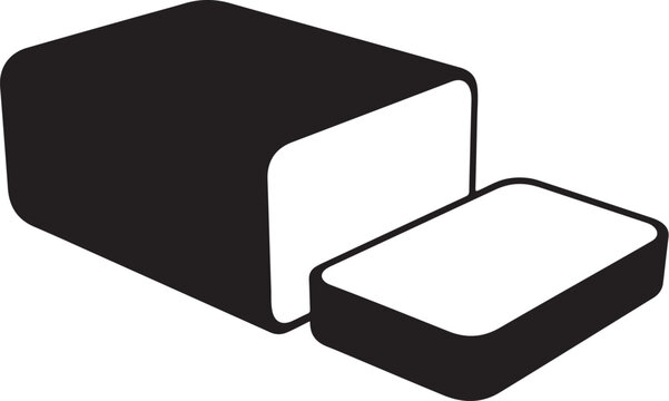 Black and white butter blocks food dairy