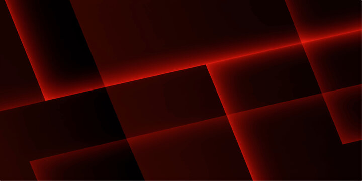 An abstract red background features a futuristic digital pattern of glowing laser lines and geometric shapes on a textured black backdrop to create a motion concept illustration for business wallpaper