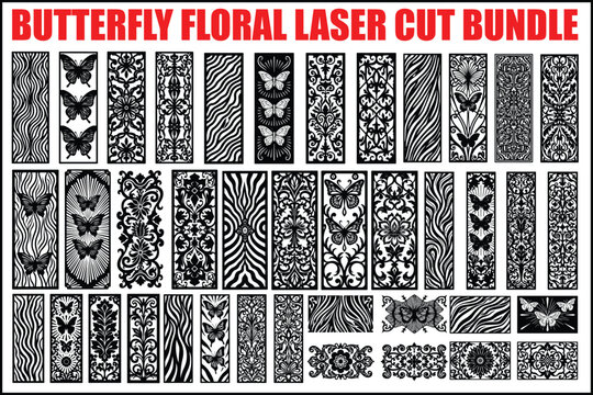 Butterfly Floral Laser Cut Bundle