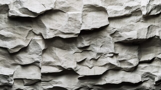 Textured natural stone wall surface
