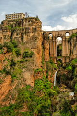 Fototapeta premium Ronda, Spain. Historic town of Andalusia. Travel and tourism beautiful cities of Spain 