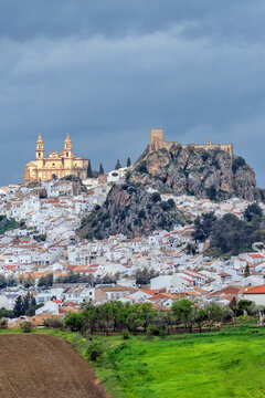 Spain. Olvera. Andalusia. White beautiful Spanish city. Travel and Tourism	
