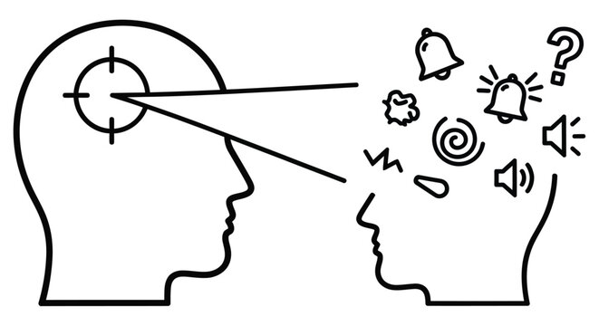 Overthinking and mental overload a depiction of intrusive thoughts