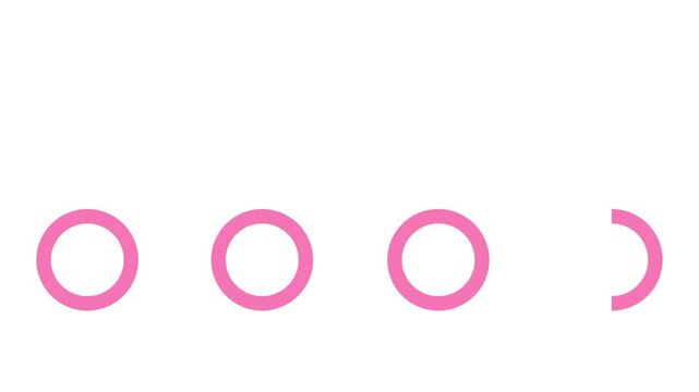 Minimalist pink bar chart animation with four descending columns. Ideal for feminine business branding, marketing analytics, and creative data visualization reports.