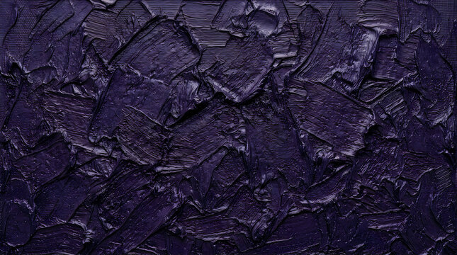 Dark Purple Abstract Paint Texture with Artistic Strokes