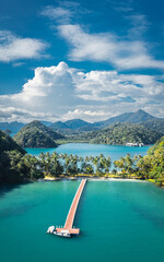 Beautiful tropical beach azure ocean at exotic island Koh Chang, Thailand © Konstantin