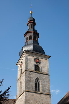 Der Kirchturm von H&ouml;chstadt an der Aisch, 