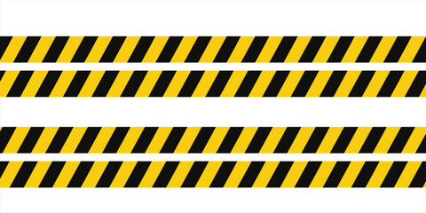 Abstract background of vertical yellow and black stripes, creating a visually striking pattern with a sense of warning or caution, striped background © rohim