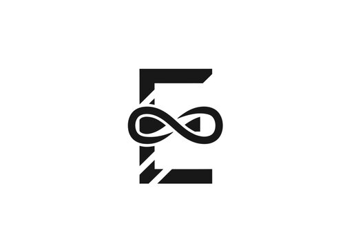 Modern black monogram logo with ampersand and infinity symbol