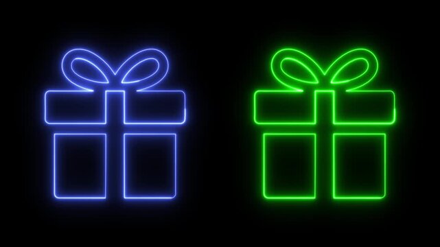 christmas gift box with christmas tree