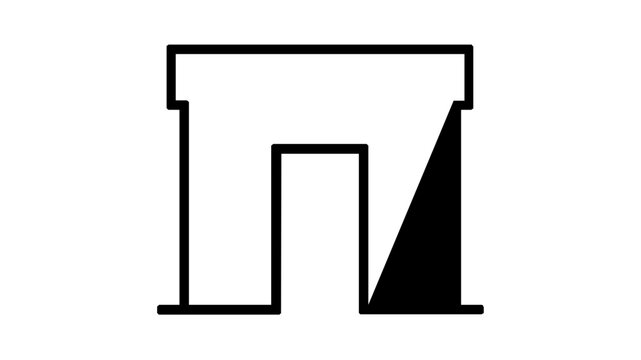Scalable vector icon illustration depicting a document with input fields and a cursor for form filling, representing digital data collection and user registration in a clean line art style.
