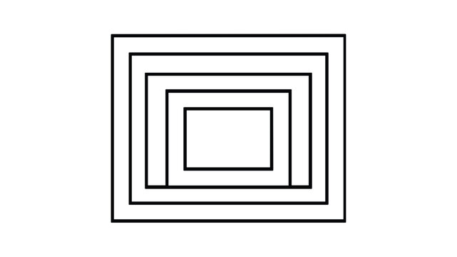 Platform engineering blueprint vector icon representing multi-layered infrastructure design and software architecture development in a clean minimalist line art style for modern tech applications.