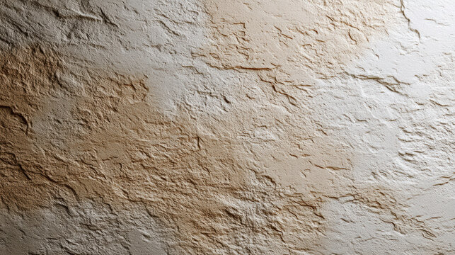 Textured plaster wall warm beige tone rough surface high fidelity close up natural pattern interior design background