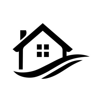 Real estate house icon vector logo illustration design