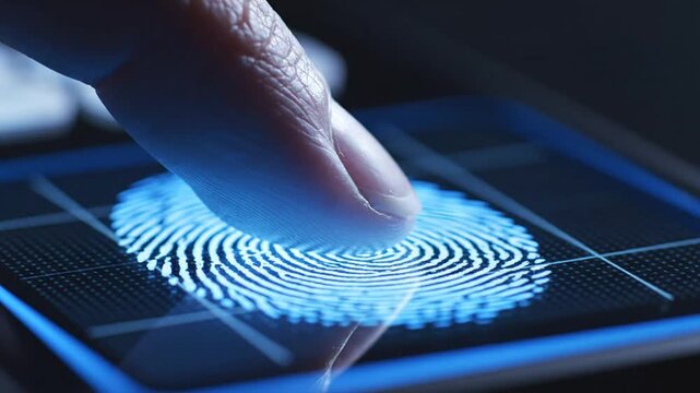 Fingerprint identification scanning technology security access authentication