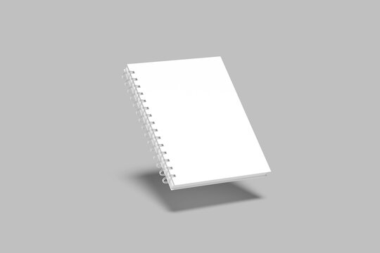 Spiral Note Book Mockup Design Blank	
