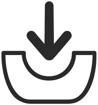 Professional platform engineering illustration showing a layered system architecture blueprint vector icon for technical documentation, cloud infrastructure planning, and software development.