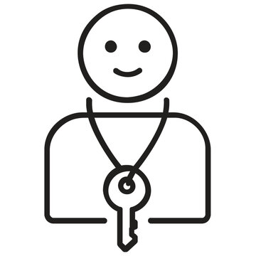 Vector search engine icon featuring a search bar with a compass needle inside, minimalist line art illustration for navigation, data discovery, information retrieval, and digital technology.