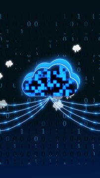 Digital cloud computing network with data streams. Digital cloud computing for central servers. Digital cloud computing for binary data flow.
