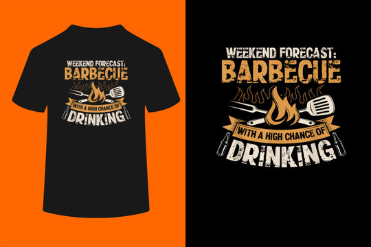 Funny BBQ Grill Chef Grilling Master Barbecue Lover BBQ T-Shirt
