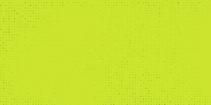 Dots halftone green color pattern gradient texture with technology digital background. Dots pop art comics with nature graphic design