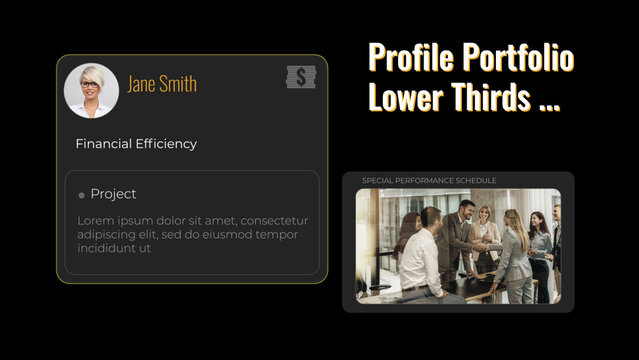 Profile Portfolio Lower Thirds
