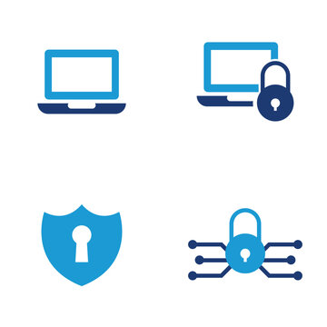 Cyber Security Icons Collection Digital Protection . For website marketing design, logo, app, template, ui, etc. Vector illustration.