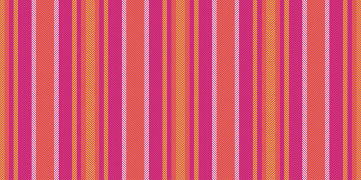 Sonceptual vector background vertical, formal lines stripe seamless. Sveryday texture textile pattern fabric in pink and bright colors.