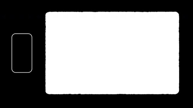 Vintage super 8 mm film overlay with horizontal grain scratch and recording frame border. 4K video animation with alpha channel
