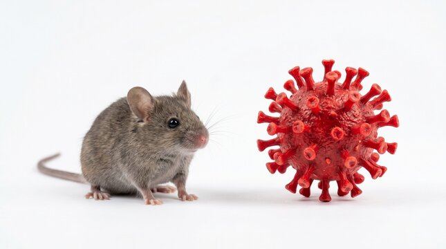 photo of rats and viruses linked to the hantavirus outbreak made by AI generative