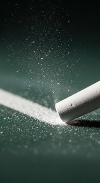 White chalk, chalk dust, drawing tool, artistic supply, creative material