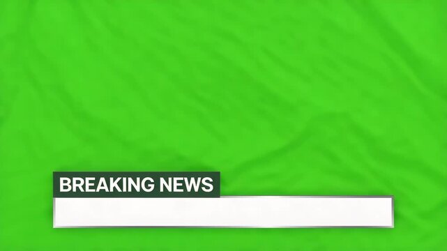 Breaking news lower third graphic overlay with a sleek modern design for television broadcast media projects presented in high definition motion for professional video production use