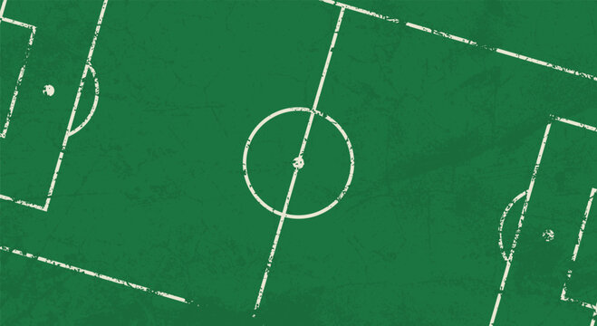 Diagonal football field background with vintage grunge texture