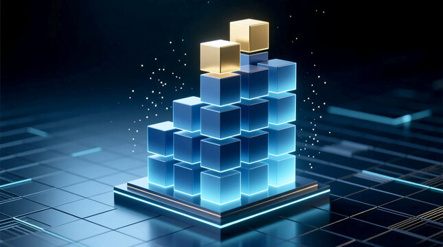 Illustrative representation of optimized AI digital Workflow Automation, showcasing data progression and technological advancement within futuristic network environment