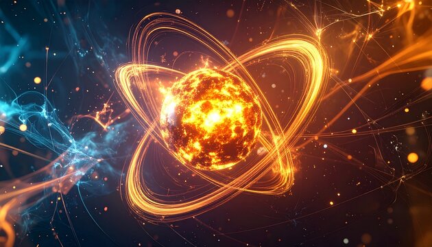 Abstract Atomic Energy - A Dynamic Fusion of Science and Art.