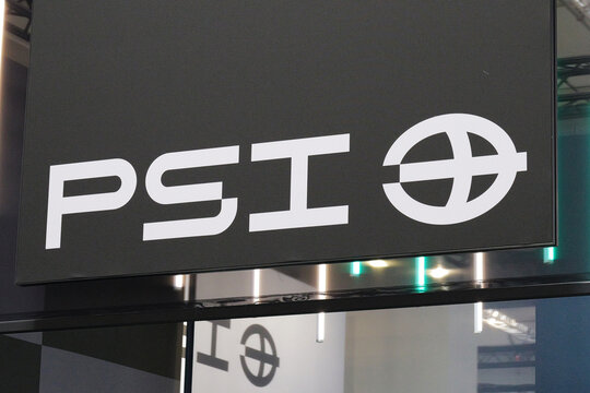Hannover, Germany - April 22, 2026: Logo of PSI SE in Hanover, Germany - PSI develops and sells its own software products and complete systems for optimization of energy and material flows
