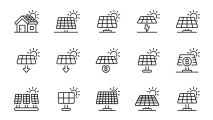 Set of sixteen stylized hand-drawn icons showing different musical instruments and notes Vector © Sofiqul