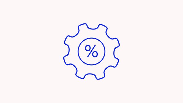White color circle arrow refresh icon and 10 min timer icon animation on black background. Circular arrow timer icon 10 Min animation. 10 Minutes Time Loop Motion Design