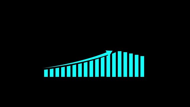 White color circle arrow refresh icon and 10 min timer icon animation on black background. Circular arrow timer icon 10 Min animation. 10 Minutes Time Loop Motion Design