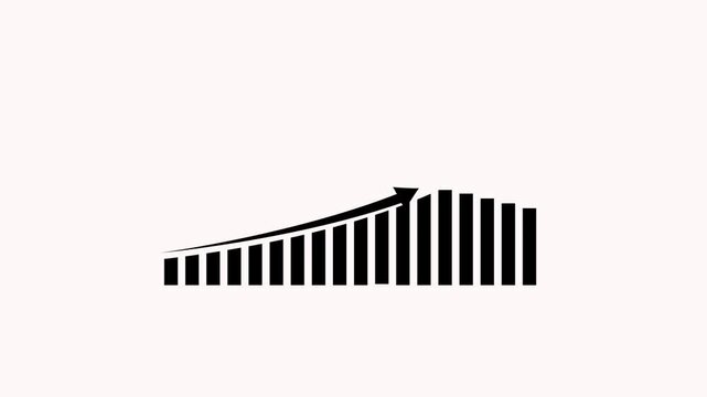 White color circle arrow refresh icon and 10 min timer icon animation on black background. Circular arrow timer icon 10 Min animation. 10 Minutes Time Loop Motion Design