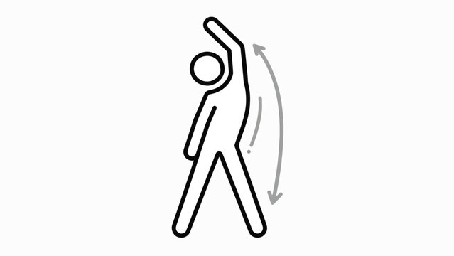 Person doing arm stretch exercise.