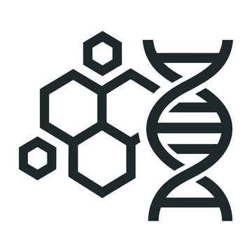 DNA double helix and honeycomb molecular structure